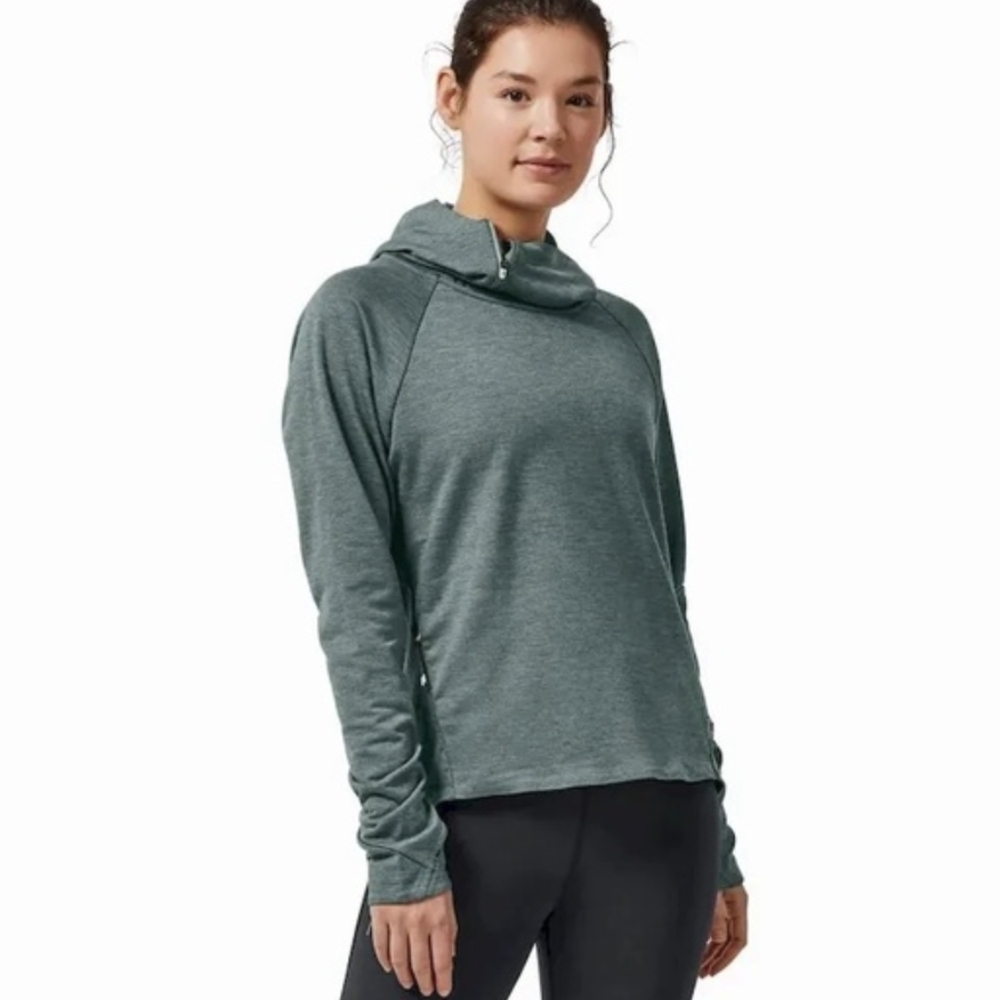 On Running Hoodie Size Small - Beluga Green